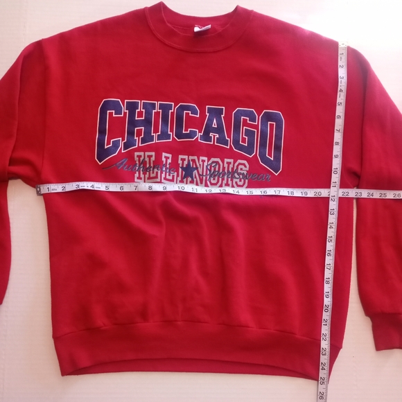 Vintage Chicago Illinois Authintic Sportswear Sweatshirt Paradies Collection S L - Picture 6 of 8